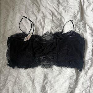 Free people lace bra let with boning
